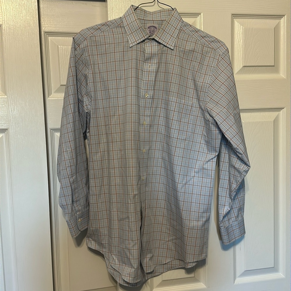 Brooks Brothers button down. Nice shape, have too many shirts and now work home.